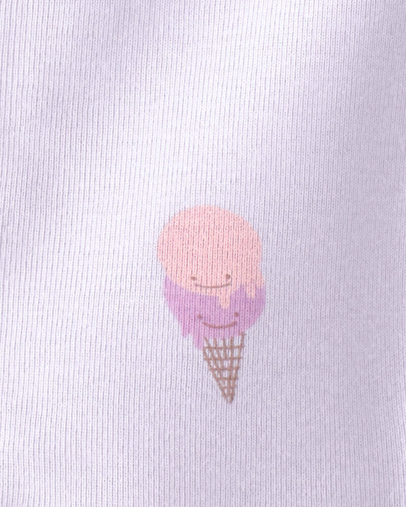 Baby Girl 2-Pack Ice Cream Sleeper- Purple/Blue, image 4 of 5 slides