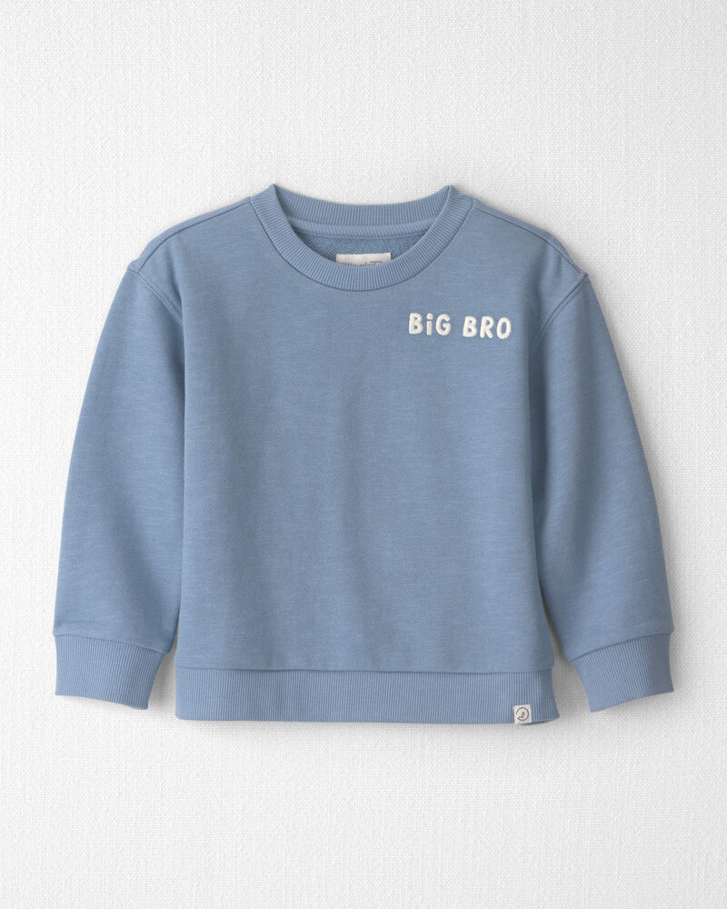 Tout-petit gar&ccedil;on - Chandail en coton biologique &laquo;Big Bro&raquo;, image 1 sur 4 diapositives