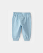 B&eacute;b&eacute; gar&ccedil;on - Pantalon en jersey bouclette - Bleu, image 2 sur 3 diapositives