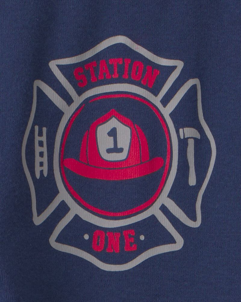 Tout-petit gar&ccedil;on - Pyjama ajust&eacute; 4 pi&egrave;ces en 100&nbsp;% coton &laquo;Rescue Squad&raquo; - Rouge/Cr&egrave;me, image 4 sur 4 diapositives