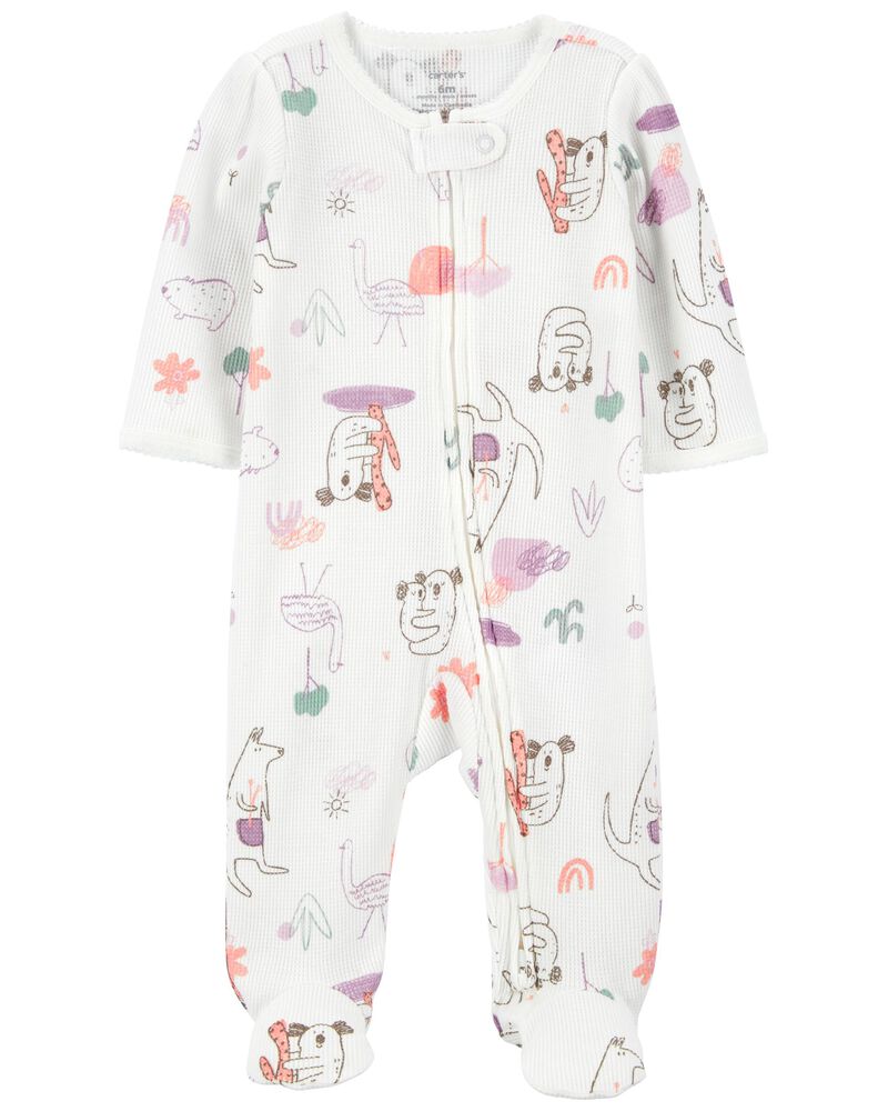 Baby Koala 2-Way Zip Thermal Sleeper Pyjamas, image 1 of 4 slides