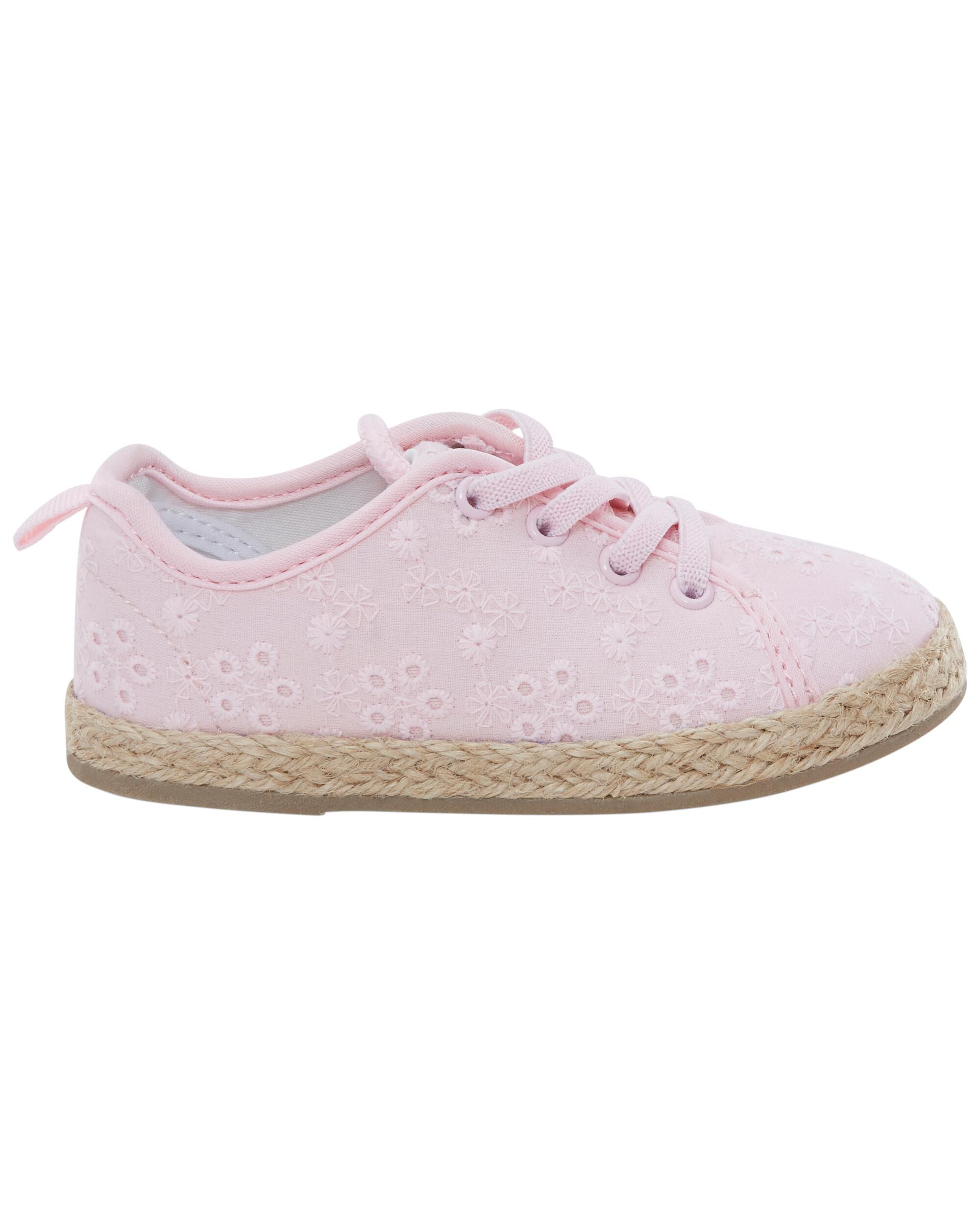 Pink Eyelet Espadrille Sneakers Carter s Oshkosh Canada