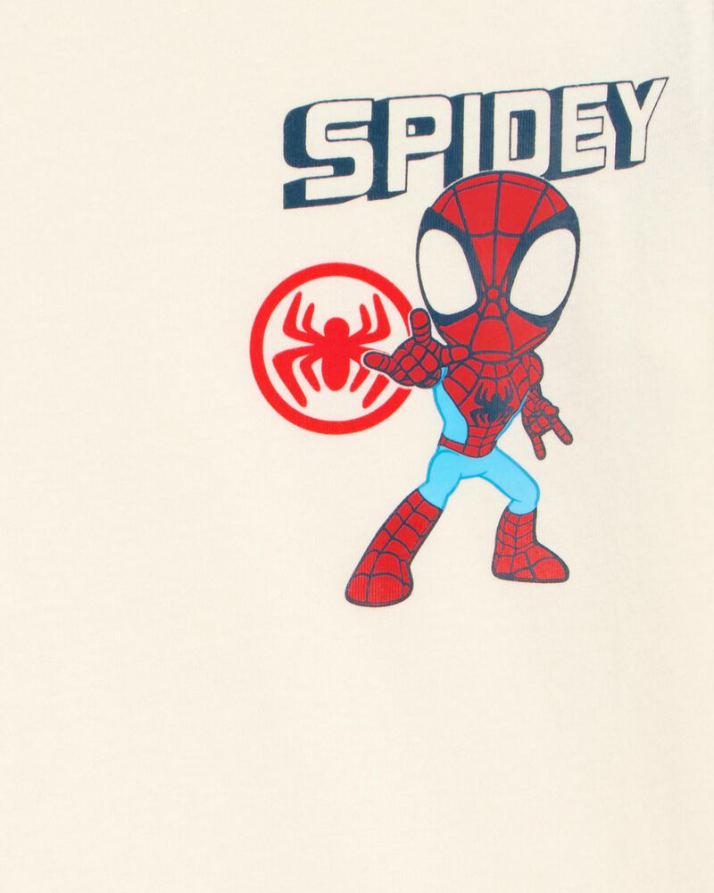 Toddler Boy Marvel&trade; Spider-Man Short-Sleeve Graphic Tee - Cream, image 3 of 3 slides