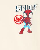 Toddler Boy Marvel&trade; Spider-Man Short-Sleeve Graphic Tee - Cream, image 3 of 3 slides