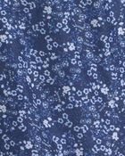 Filles - Blouson mi-&eacute;paisseur &agrave; motif fleuri pour fille - Bleu marine, image 3 sur 3 diapositives