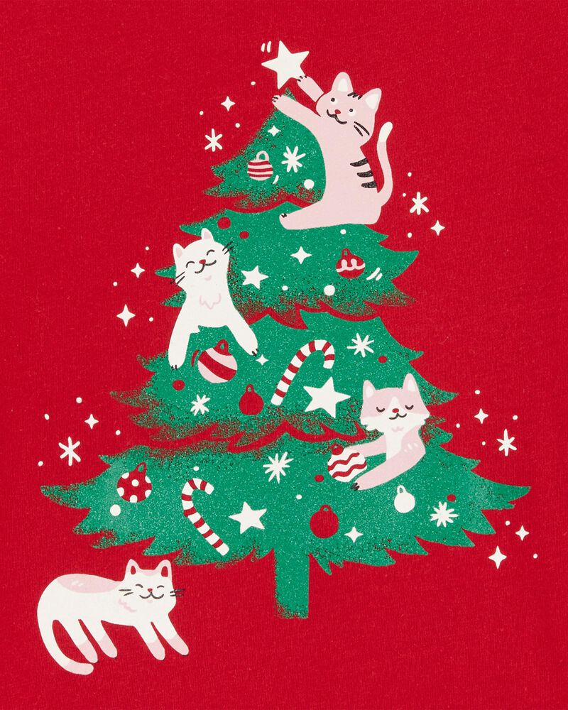 Kid Christmas Tree Long-Sleeves Graphic Tee, image 2 of 3 slides