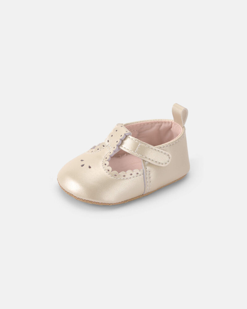 B&eacute;b&eacute; fille - Chaussures Charles IX &agrave; talon plat &agrave; motif ajour&eacute; - Blanc, image 8 sur 8 diapositives