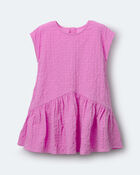 Toddler Girl Asymmetrical Drop-Waist Dress - Purple, image 2 of 6 slides