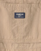 Toddler Boy Canvas Shortall - Khaki, image 3 of 4 slides