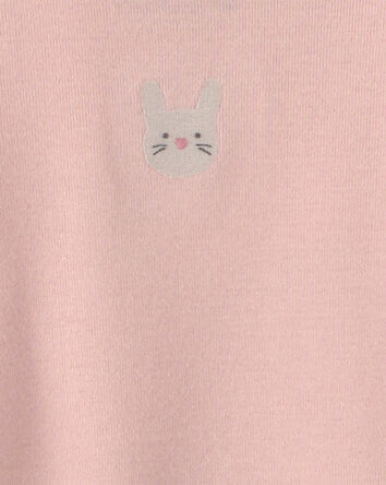 Baby Girl 6-Pack Bunny Long-Sleeve Bodysuits - Pink/Ivory, 