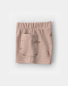 Baby Boy 2-Piece Safari Animal Print Sleeveless Top & Short Set - Brown, image 2 of 4 slides