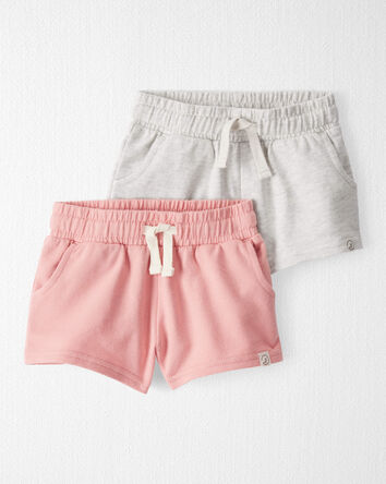 Bébé Emballage de 2 shorts en coton biologique, 