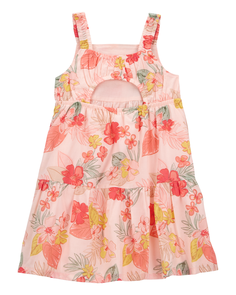 Toddler Floral Tiered Dress, image 2 of 5 slides