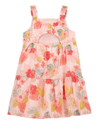 Toddler Floral Tiered Dress, image 2 of 5 slides