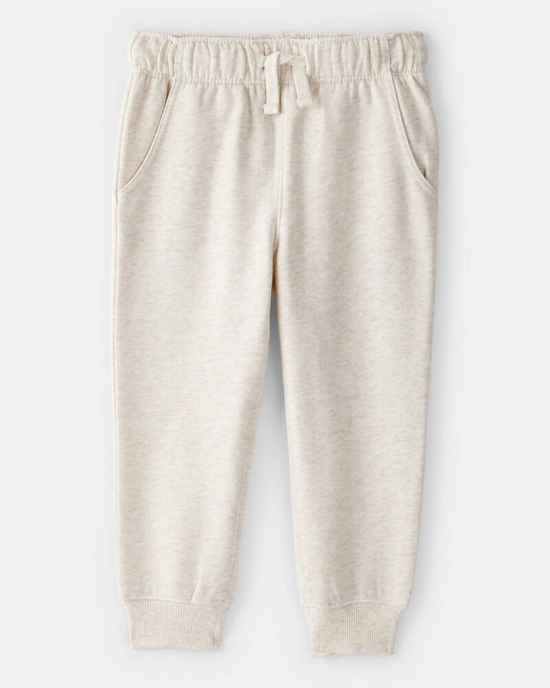 Toddler Boy DayDream Fleece Joggers - Cream, image 1 of 4 slides