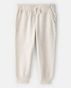 Toddler Boy DayDream Fleece Joggers - Cream, image 1 of 4 slides