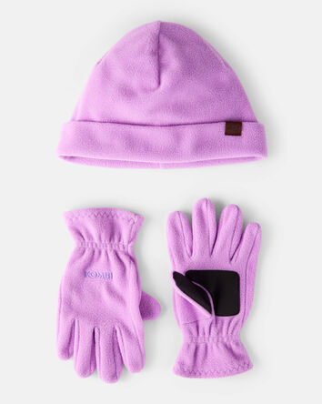 Girls KOMBI  Fleece Hat & Glove Set , 