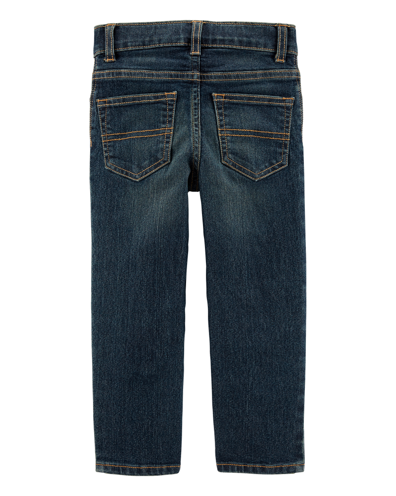 Baby Straight Jeans In Authentic Tinted Wash, image 2 of 4 slides