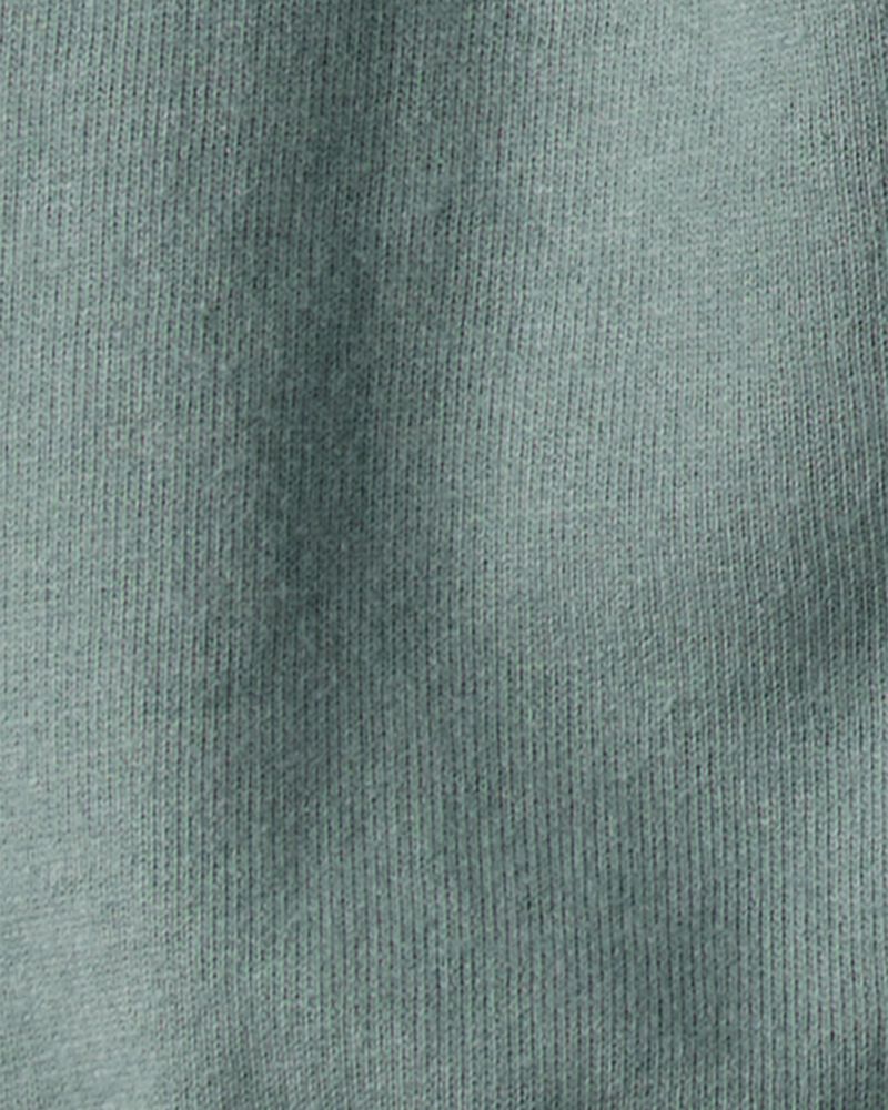 B&eacute;b&eacute; gar&ccedil;on - Ensemble t-shirt &agrave; manches longues et pantalon en French terry dinosaure- Vert/Gris, image 3 sur 4 diapositives