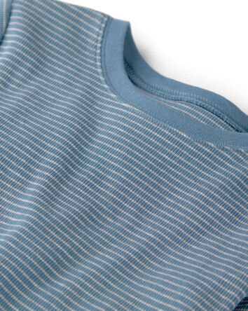 Kid 2-Piece Organic Cotton Ribbed Pyjama, 