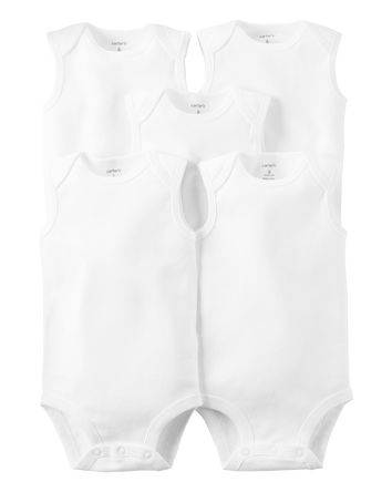 Baby 5-Pack Sleeveless Original Bodysuits, 