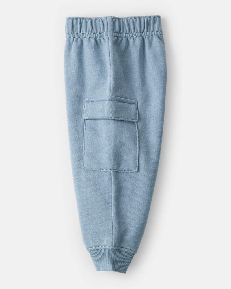 Baby Boy 2-Piece DayDream Fleece Mountain Pullover & Pant Set - Blue, image 3 of 7 slides