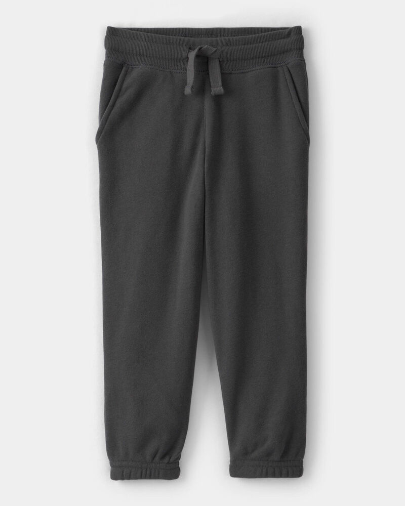 Toddler Boy Solid Fleece Drawstring Joggers, image 1 of 4 slides