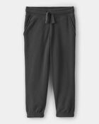 Toddler Boy Solid Fleece Drawstring Joggers, image 1 of 4 slides