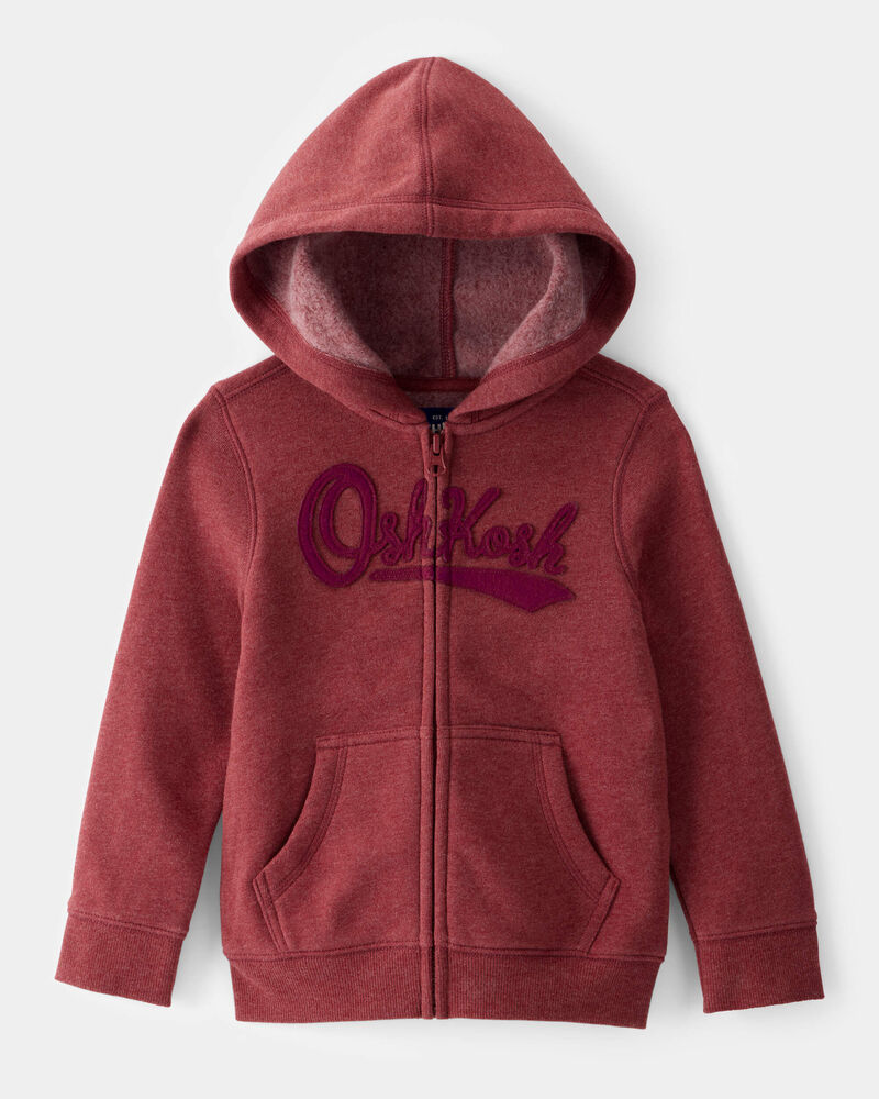 Toddler Boy OshKosh Logo Zip Jacket - Red, image 1 of 3 slides