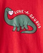 Toddler Boy Dinosaur Long-Sleeve Graphic Tee - Red, image 2 of 3 slides