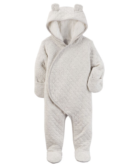 Sherpa-Lined Hooded Infant 1-Piece Snowsuit | Carter’s OshKosh Canada