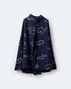 Toddler Lightening Bolt Dress Up Cape - Navy, image 6 of 7 slides