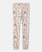 Girls Butterfly 100% Cotton Snug Fit 2-Piece Pyjama Set - Cream, image 4 of 5 slides