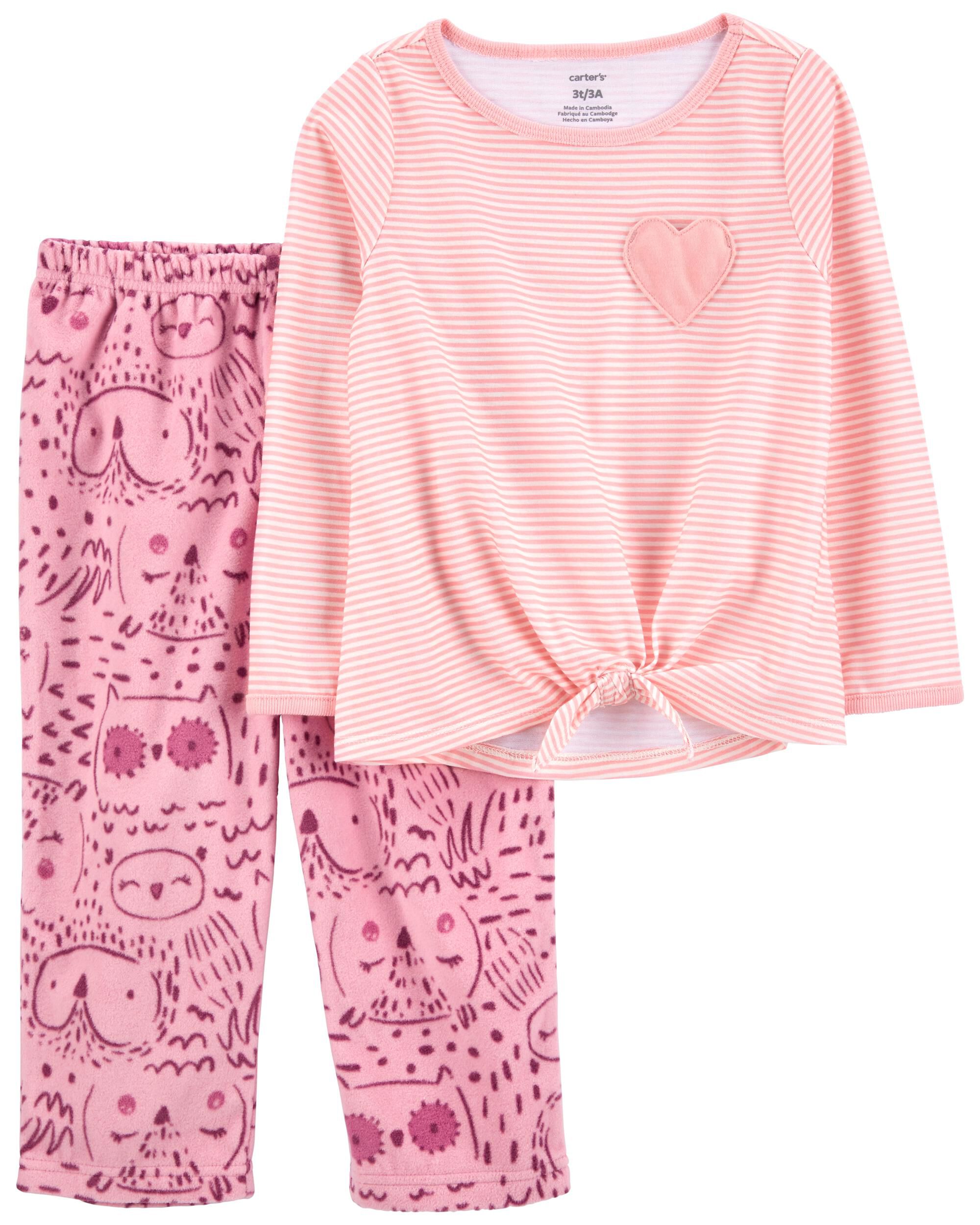 Baby girl sales fleece pyjamas