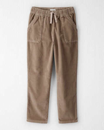 Kid Organic Cotton Corduroy Drawstring Pants, 