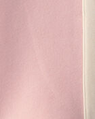 Toddler Girl 2-Piece Bow Fleece Long-Sleeve Top & Pant Set - Pink/Cream, image 4 of 5 slides