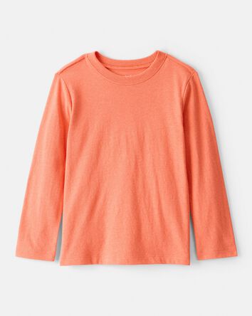 Toddler Boy Long-Sleeve Tee - Orange, 