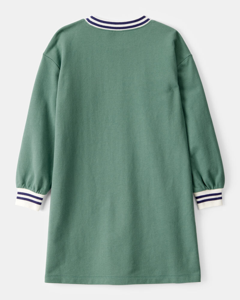 Kid Paris Long-Sleeve Cotton Dress, image 2 of 4 slides