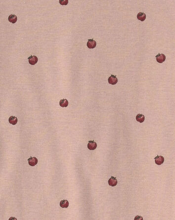 Girls 2-Piece Organic Cotton Pajamas in Apples, 