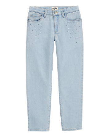 Kid Iconic Denim Girlfriend Jeans: Rhinestone Remix, 