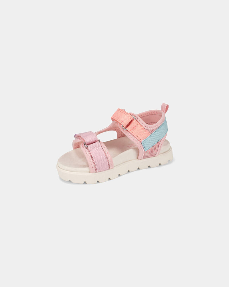 Toddler Girl Colourblock Sandals - Pink , image 6 of 6 slides