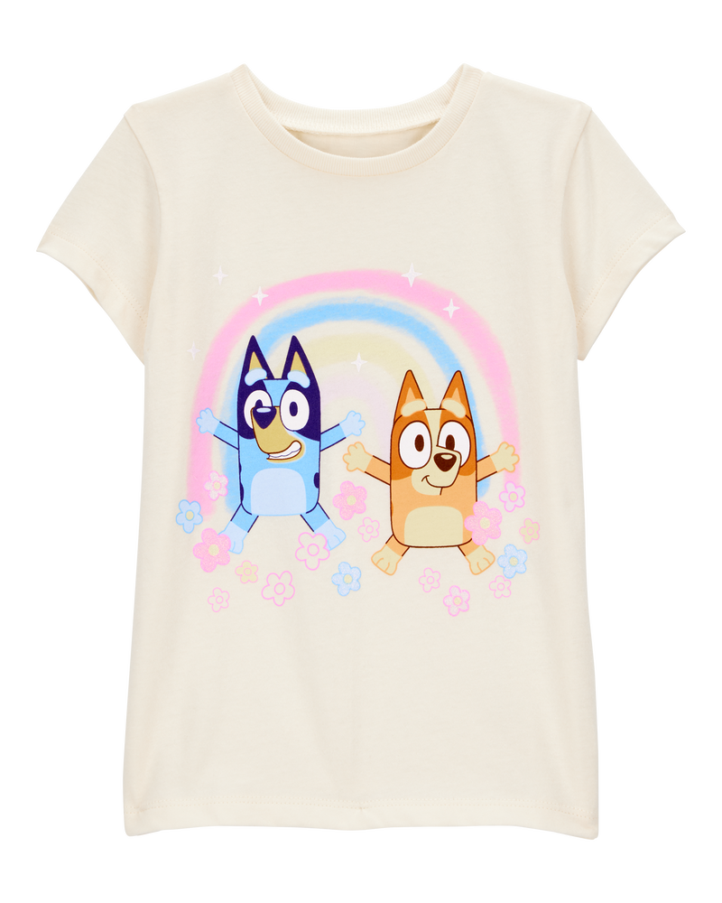 Toddler Bluey™ Short-Sleeve Graphic Tee - Cream, image 1 of 2 slides