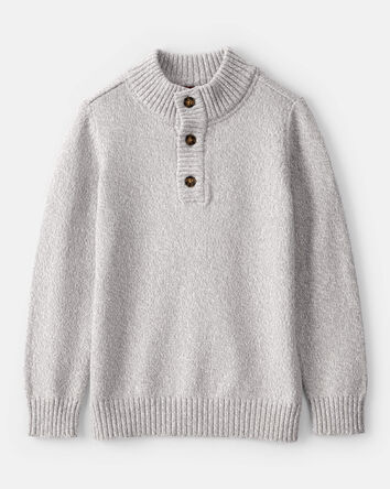 Boys Pullover Sweater - Grey, 