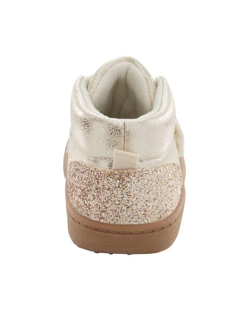  Every Step® First Walker Sparkle High Top Boots - Silver, image 3 of 7 slides