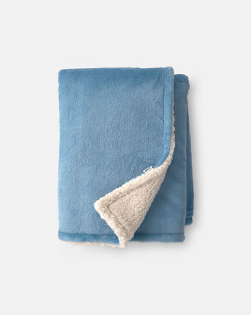 Boys Kombi Velboa Blanket - Blue, 