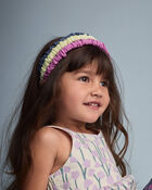 Toddler Girl 3-Pack Headbands - Dark Grey/Yellow/Purple, image 1 of 5 slides