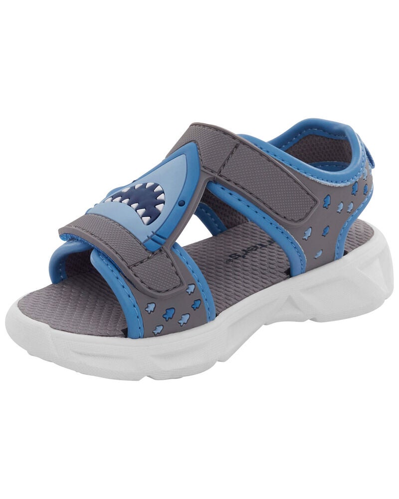 Toddler Shark Light-Up Sandals, image 6 of 8 slides