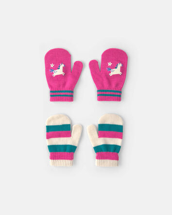 Tout-petit fille - Emballage 2 paires de mini mitaines Kombi - Joie, 