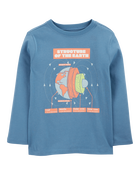 Kid Earth Diagram Blend Long-Sleeve Tee - Blue, image 1 of 3 slides