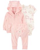 Baby 3-Piece Sheep Little Jacket Set, image 5 of 6 slides